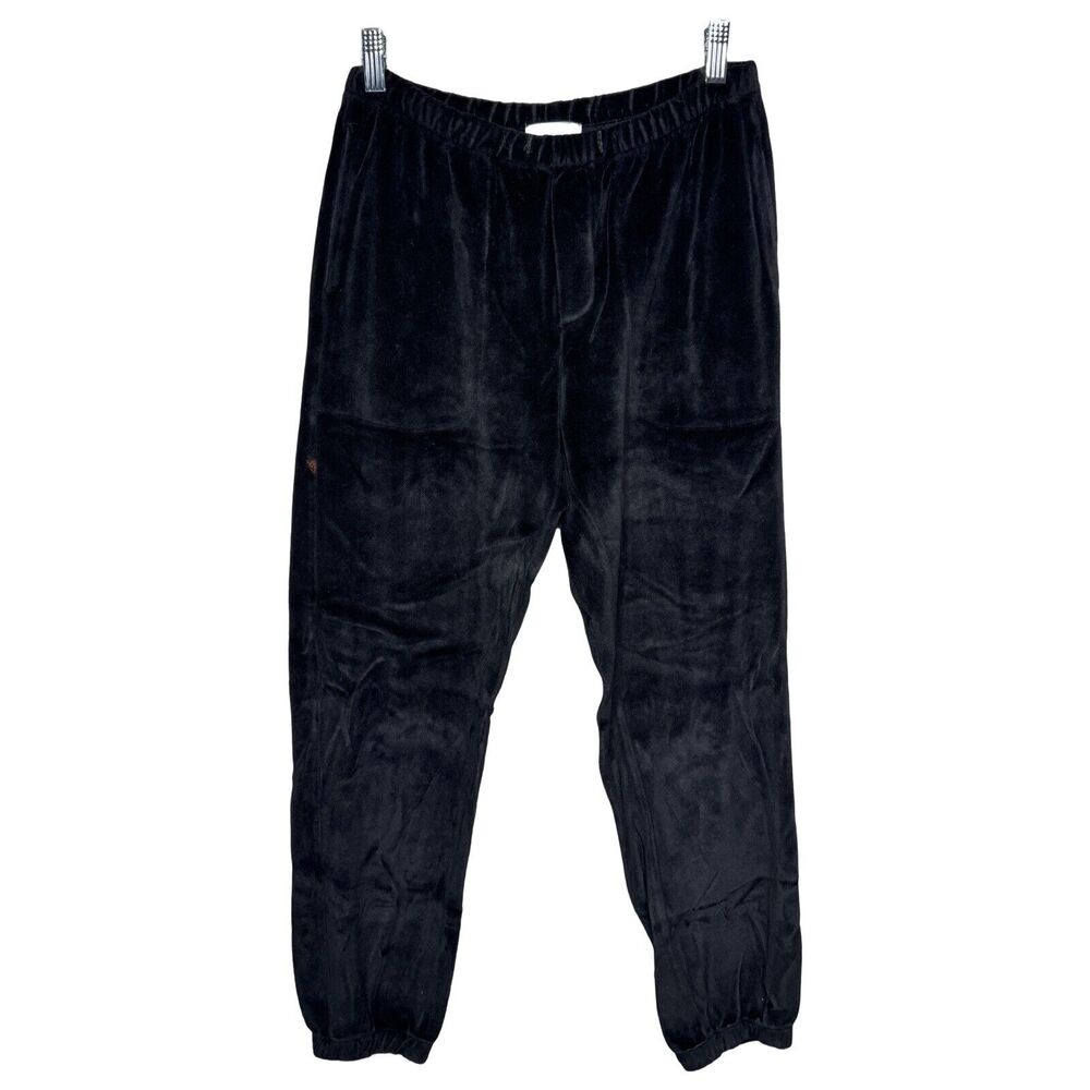 Bella Dahl Pants Womens Small Black Velvet Relaxed Jogger Casual Lounge *FLAW*